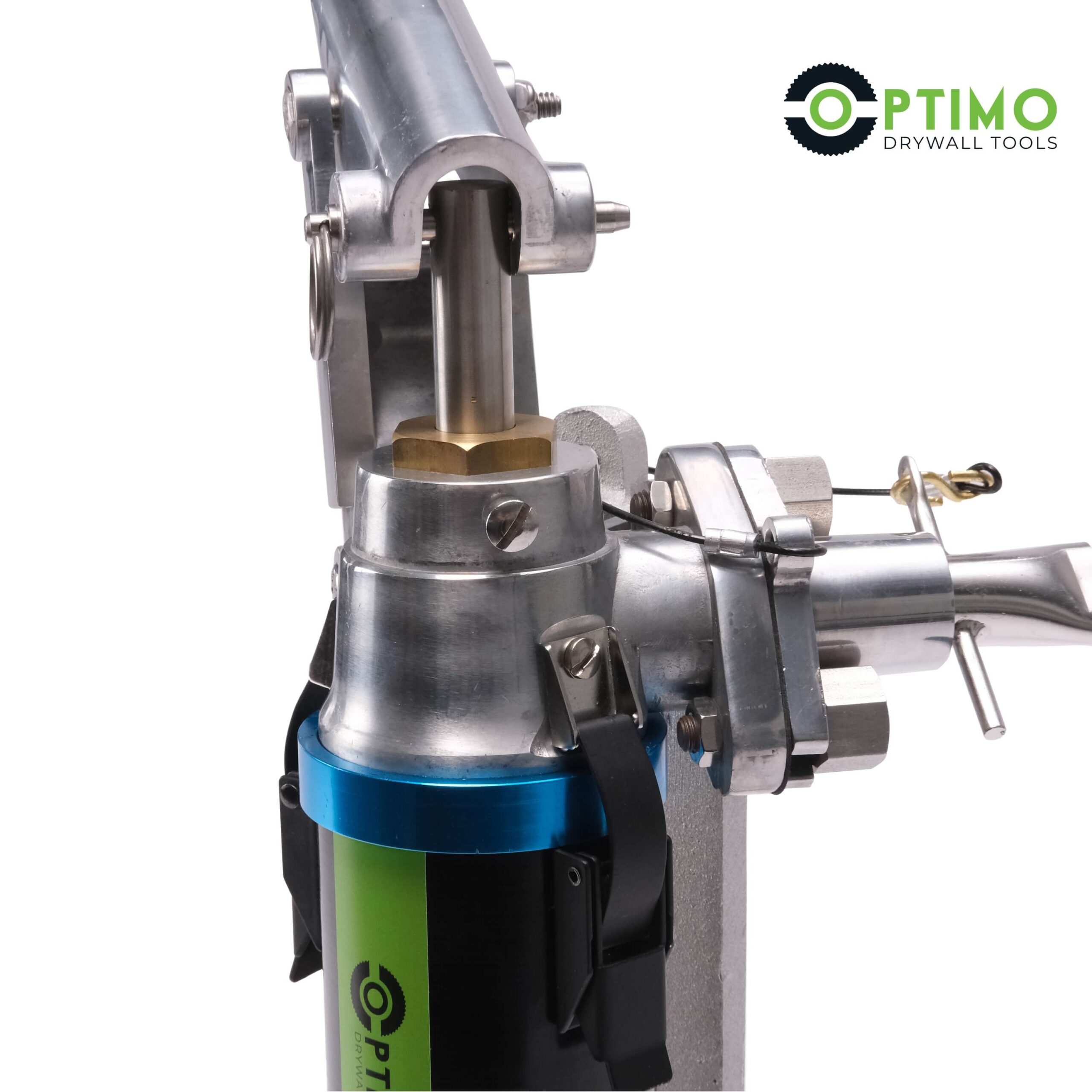 closeup of Optimo drywall loading pump